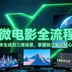 (15195期)AI微电影全流程课,从剧本生成到三维场景,掌握独立制片核心技术