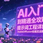 (15181期)AI入门到精通全攻略,提示词工程详解,StableDiffusion绘画实战教学