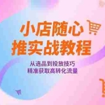 (15205期)小店随心推实战教程,从选品到投放技巧,精准获取高转化流量