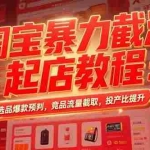 (15468期)淘宝暴力截流起店教程:选品爆款预判,竞品流量截取,投产比提升
