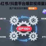 (15624期)AI+小红书/抖音平台爆款视频量产技术:高产高效创作爆款视频!