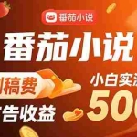 (15641期)稳定3年官方番茄小说自刷稿费小白单日500+