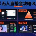 (15669期)半无人直播全攻略-8月:工具使用+起号逻辑+违规规避,新增AI超体与跨境模块