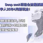 (15704期)Deep seek项目全流程拆解+卡通数字人25年4月新玩法!新手十分钟混剪出…