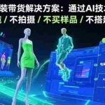 (15728期)AI+服装带货解决方案:通过AI技术实现 不出镜/不拍摄/不买样品/不搭建场地