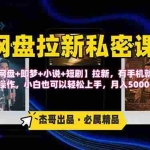 (15726期)网盘拉新躺赚玩法,【网盘+即梦+小说+短剧】拉新,有手机就能操作…