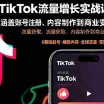 (15791期)TikTok流量增长实战课:涵盖账号注册、流量获取、内容制作到商业变现