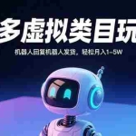 (15880期)多多虚拟类目玩法,机器人回复机器人发货,轻松月入1-5W