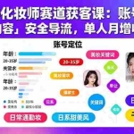 (15982期)小红书化妆师赛道获客课:账号定位+爆款内容+安全导流,单人月增收1-3万