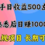 (15978期)一台电脑,前期日收益300-500,熟练后日入1000左右