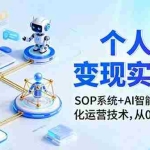 （16111期）个人商业变现实战课：SOP系统+AI智能体24小自动化运营技术，从0到百万收入