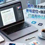 (16131期)百万博主教你做AI自媒体:账号定位+爆款选题+AI创作 打造高转化账号月赚5w