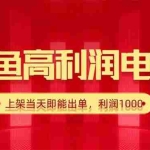 (16286期)闲鱼卖爆款货源,每天利润1000,上架即出单