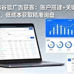 (16389期)外贸B2B谷歌广告获客:账户搭建+关键词优化+数据分析,低成本获取精准询盘