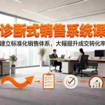 (16435期)诊断式销售系统课,建立标准化销售体系,大幅提升成交转化率