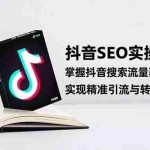 （16514期）抖音SEO实战引流课：掌握抖音搜索流量获取方法，实现精准引流与转化提升