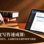 （16568期）AI+论文写作速成课：快速掌握AI写作技巧，大幅提升论文创作效率与质量