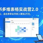 （16587期）AI+飞书多维表格实战营2.0：零代码自动化办公，适合多职业月收入增加2万元