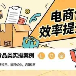 （16680期）电商作图效率提升课，批量生产、模板应用、流程优化，20+细分品类实操案例，月赚3万