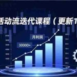 （16690期）无限活动流迭代课程（更新11月），最新玩法、技术升级、案例复盘，持续盈利月利润3万+