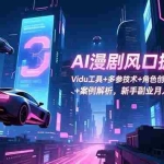 （16738期）AI漫剧风口掘金课：Vidu工具+多参技术+角色创作+提示词生成+案例解析，新手副业月入3w+