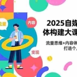 （16827期）2025自媒体商业体构建大课-第5期，流量思维+内容体系+变现闭环，打造个人可持续生意