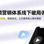 （16816期）短视频营销体系线下破局课5.0，定位策划、AI赋能、投放优化，三天重构线上增长模型