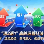 （16768期）拼多多“进2退1”高阶运营打法-52期：节奏控制、活动加权、赛马放大，低成本打爆链接