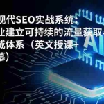 （16760期）AI时代现代SEO实战系统：帮助企业建立可持续的流量获取与数字权威体系（英文授课+中文字幕）