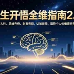 （16898期）人生开悟全维指南2.0：洞察人性、思维升级、财富密码，认知破局，指导个人价值提升百万