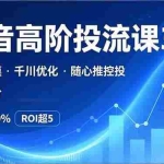（16926期）抖音带货高阶投流3.0课，选品建模、千川优化、随心推控投，实战进阶，实现起品率50%，ROI超5