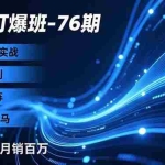 （16914期）淘系打爆班-76期，无界矩阵实战，1词1计划、竞品矩阵、多链接赛马，打造爆款月销百万