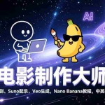 （17011期）AI电影制作大师班：ChatGPT编剧、Suno配乐、Veo生成，Nano Banana教程，中英字幕|1080P