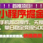 （17087期）首推项目：一部手机轻松日入500+，简单易上手，长期可做，副业首选