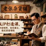 （17064期）实体老板IP打造课，从0到1起号、内容矩阵、信任建立，打造门店IP，稳定获客增收