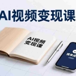 （17065期）AI视频变现课，学完即可创作短片、接商单，实现副业增收，单项目报价可达千元