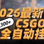 （17055期）2026开年王炸，CSGO最新挂机玩法，小白一台手机即可操作，日入500+，颠覆传统搬砖