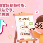 （17177期）抖音AI图文短视频带货，全流程玩法分享，包含选品思路