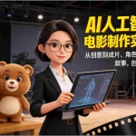 （17154期）AI人工智能3D电影制作实战指南：从创意到成片、角色一致、多场景叙事，创作你的首部短片