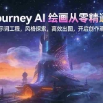 （17118期）Midjourney AI绘画从零精通指南：提示词工程，风格探索，高效出图，开启创作革命