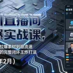 （17317期）千川直播间引爆实战课，从测素材、拉爆素材到稳流速、控投产的完整闭环王炸打法（2026年2月）