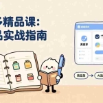 （17292期）AI+美客多精品课，工具实操、数据选品、AI优化，新手也能快速上手，月入5000+美元