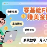 （17288期）零基础Fiverr赚美金指南，涵盖资料设置、定价策略、销售技巧，系统教学，月入1w+美元