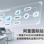 （17378期）阿里国际站运营课：一套基于AI与2026新算法的阿里国际站全链路精细化运营SOP与方法论(更新)