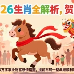 （17428期）付费文章：贺岁！2026生肖全解析，3.5万字事业财富感情指南，提前布局一整年顺顺利利