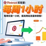 （17505期）Pinterest实验室：每周仅需一小时，提高网站流量和销售！