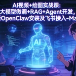 （17594期）AI视频+绘图实战课：大模型微调+RAG+Agent开发，更新OpenClaw安装及飞书接入-Mac版