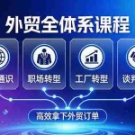 （17643期）外贸全体系课程：覆盖基础通识+职场转型+工厂转型+谈判营销，一套流程帮你高效拿下外贸订单