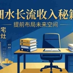 （17836期）某付费文章：细水长流收入秘籍：走夜路进宅门烧冷灶，提前布局未来空间