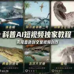 （18016期） 科普造物主AI短视频独家教程：从软件安装、壳隆音色到文案视频创作，零基础快速做爆款